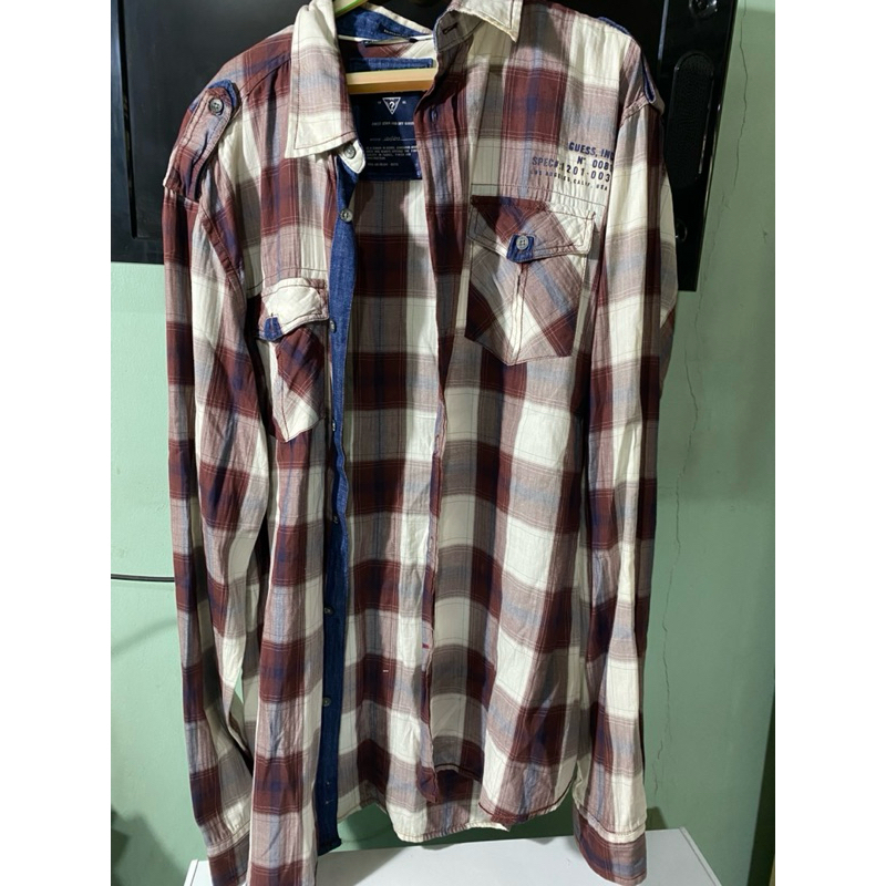 Kemeja Guess Original Pria Size L Bekas/Second