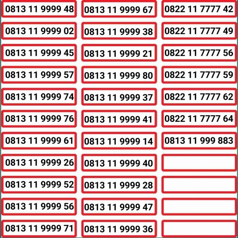 KARTU SIMPATI CANTIK KARTU PERDANA SIMPATI NOMOR CANTIK SIMPATI KWARTED