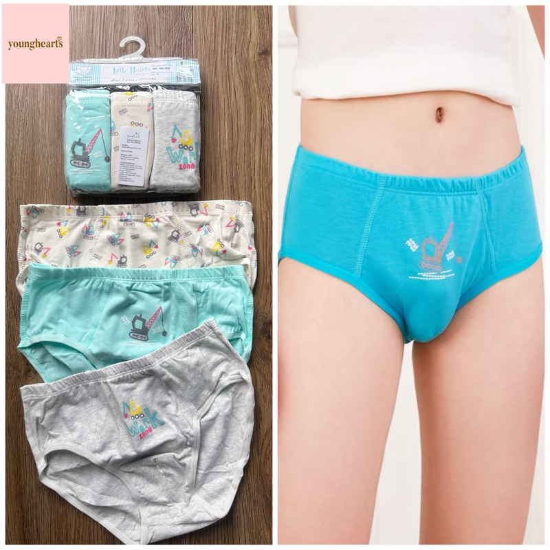 little hearts panty boys celana dalam laki-laki little digger series branded Y04-B00703 size M L