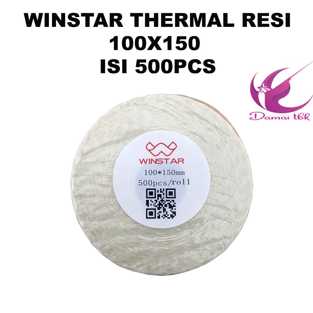 

Sticker Label Thermal 100 x 150 / Kertas Sticker Thermal Resi 100x150MM WINSTAR ISI 500