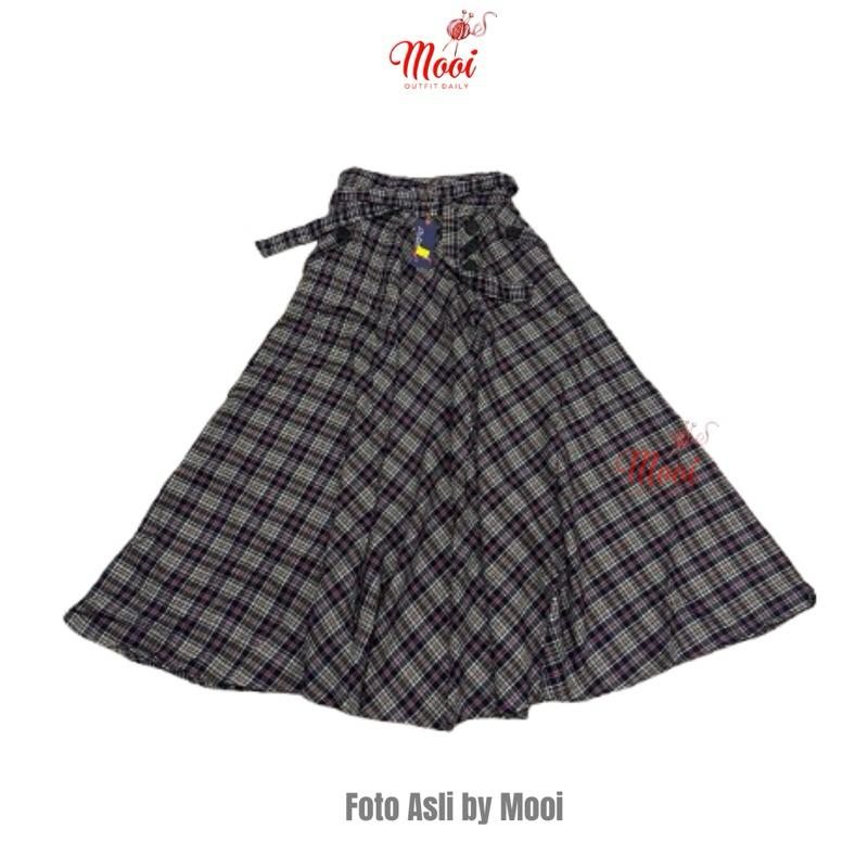 MOOI Jennie Skirt/ Rok Panjang Fannel Import Mayung Jumbo / Rok Dubai
