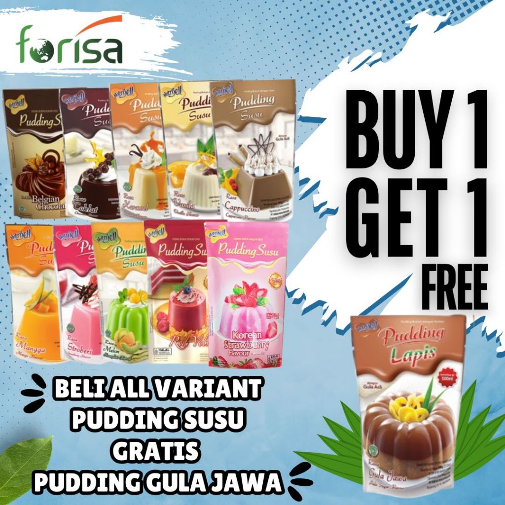 

Beli 1 gratis 1 Nutrijell Pudding Susu - Puding Lapis - Puding Santan 145 gr (Forisa)