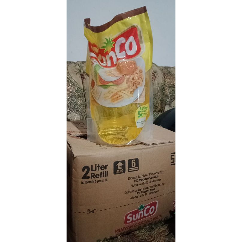 

Murah SUNCO 2Liter minyak goreng paling jernih