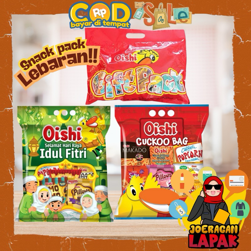 

⭐️JOERAGANLAPAK⭐️ OISHI SNACK PACK IDUL FITRI LEBARAN RED GIFT BAG CUCKOO HADIAH ANAK JAJAN HARI RAYA POPCORN SPONGE CRUNCH POPPY POP KORNIES CIMO PILLOWS