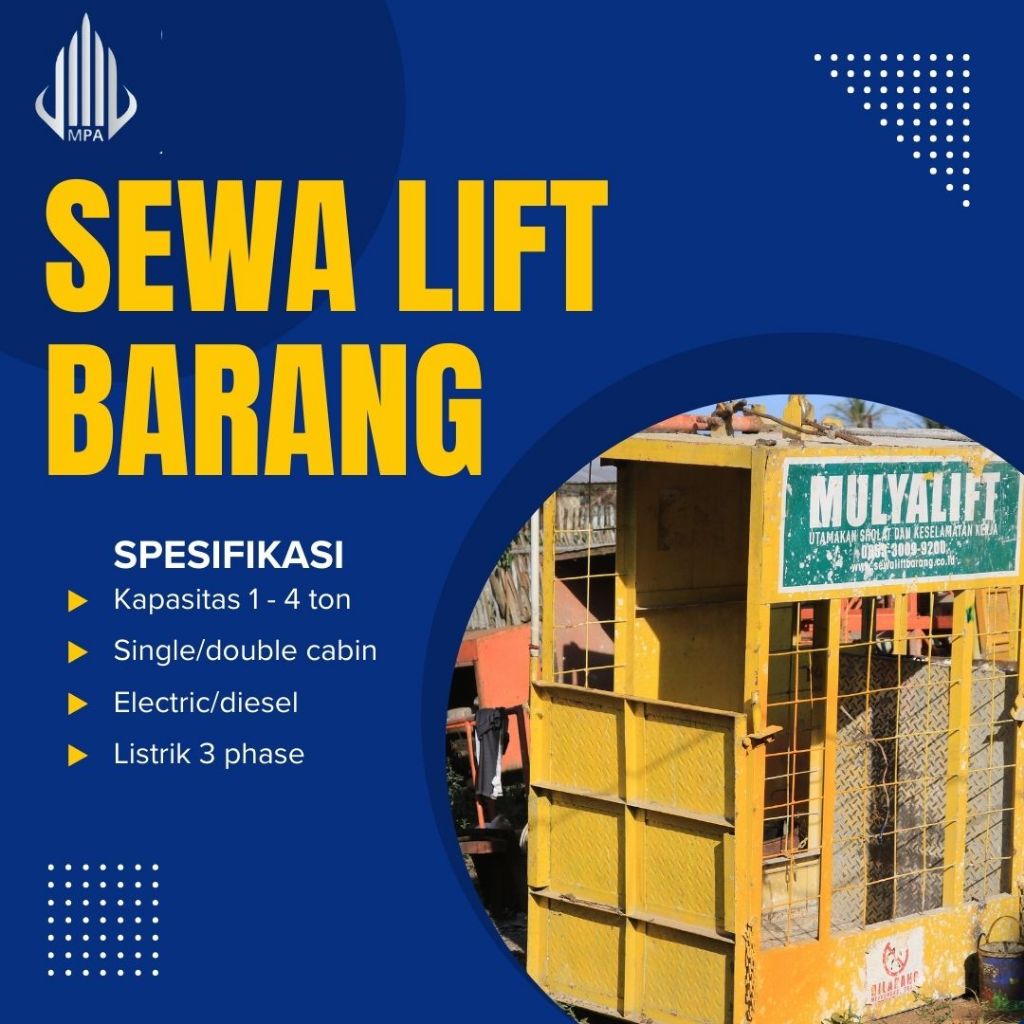 Sewa Lift Barang Kemayoran | Lift Alimak | Passenger Hoist