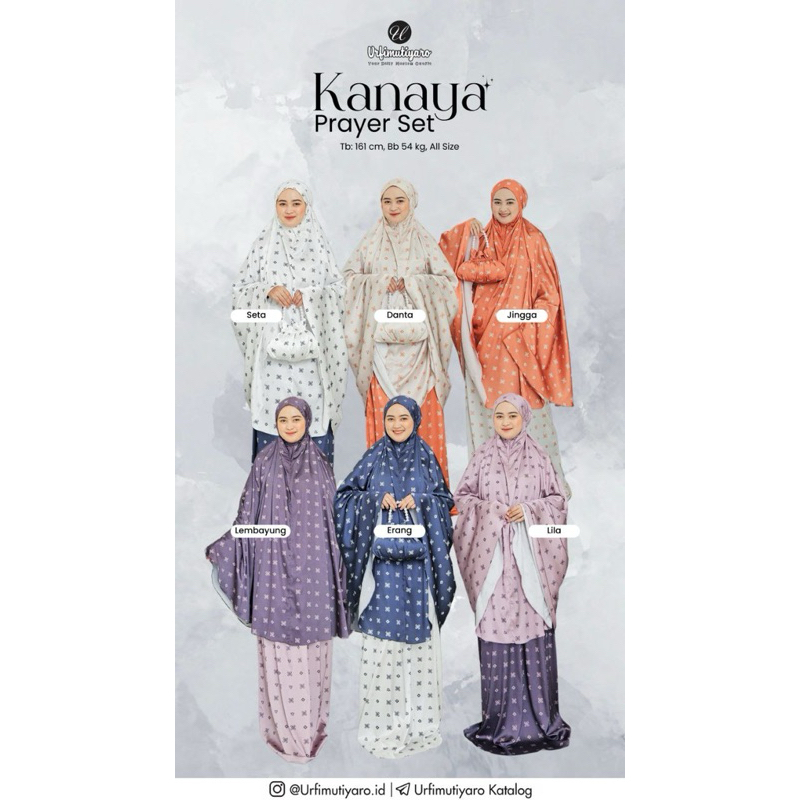 Mukena Kanaya Prayer Set by Urfimutiyaro