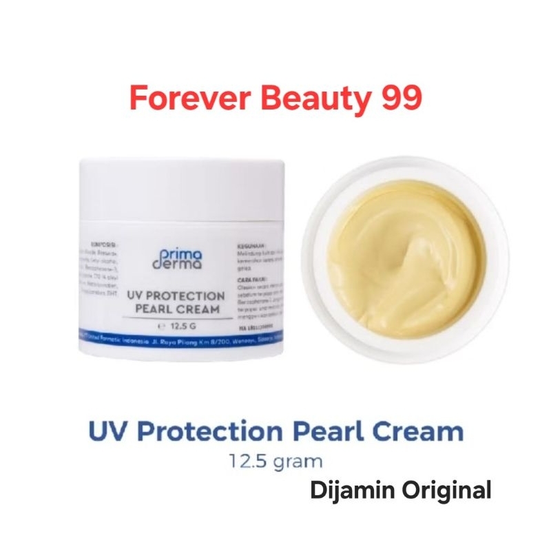 Primaderma uv protection pearl cream - sunblock sunscreen dengan foundation