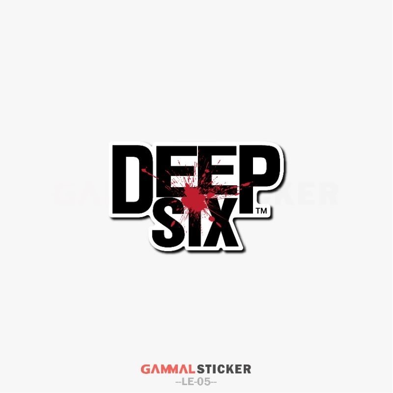 

STIKER SATUAN DEEP SIX | STIKER AESTHETIC | STICKER VYNIL ANTI AIR | DEEP SIX
