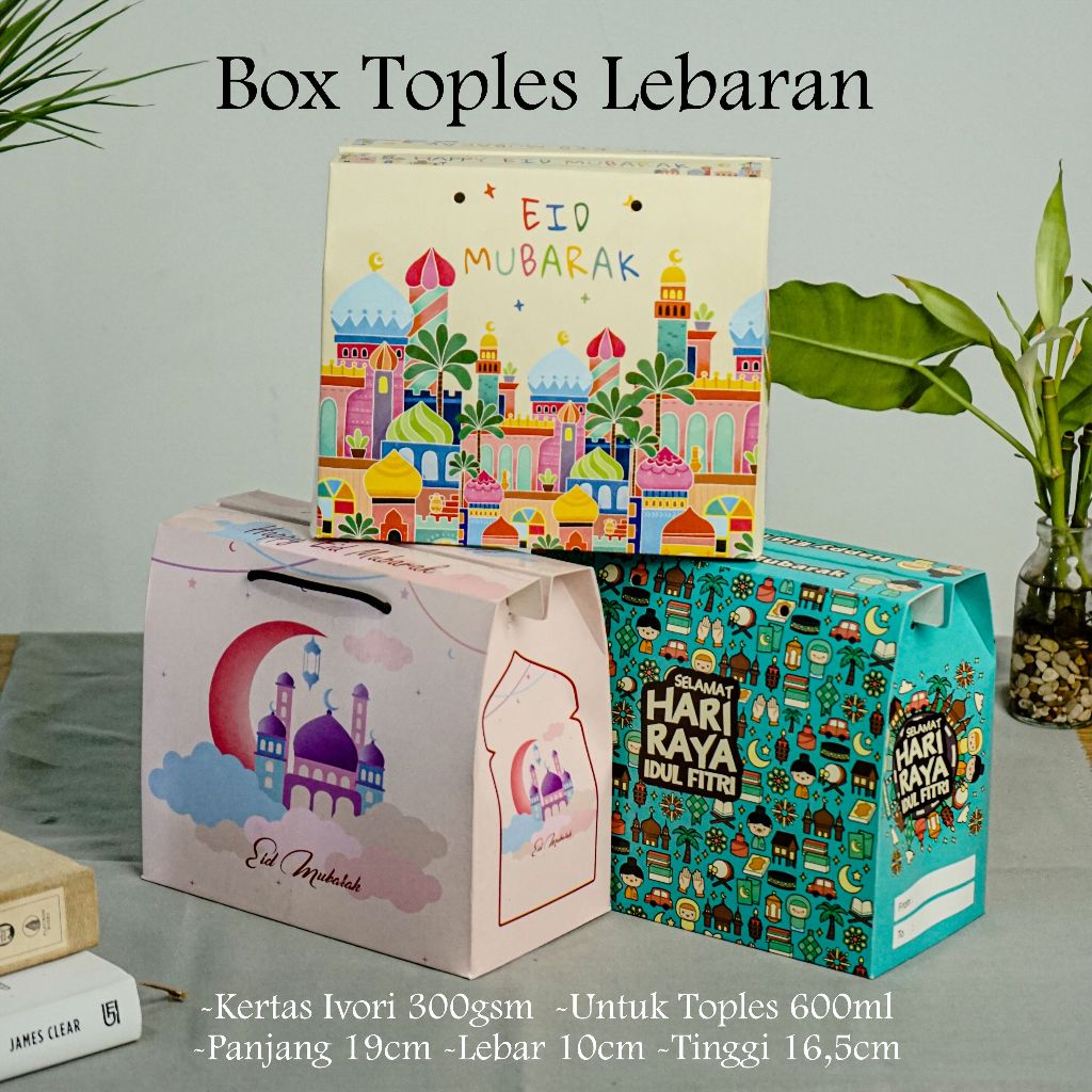 

Box Hampers Lebaran - Box Toples kue lebaran - Box hampers Eid mubarak