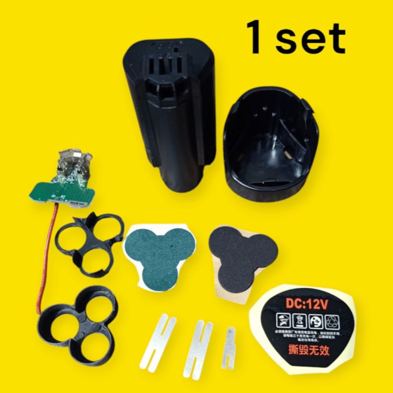 Casing Baterai Housing Baterai Bor Cordless Bosch 12v  GSR 120LI Dan Tipe GSB 1 set Lengkap Tanpa Ba