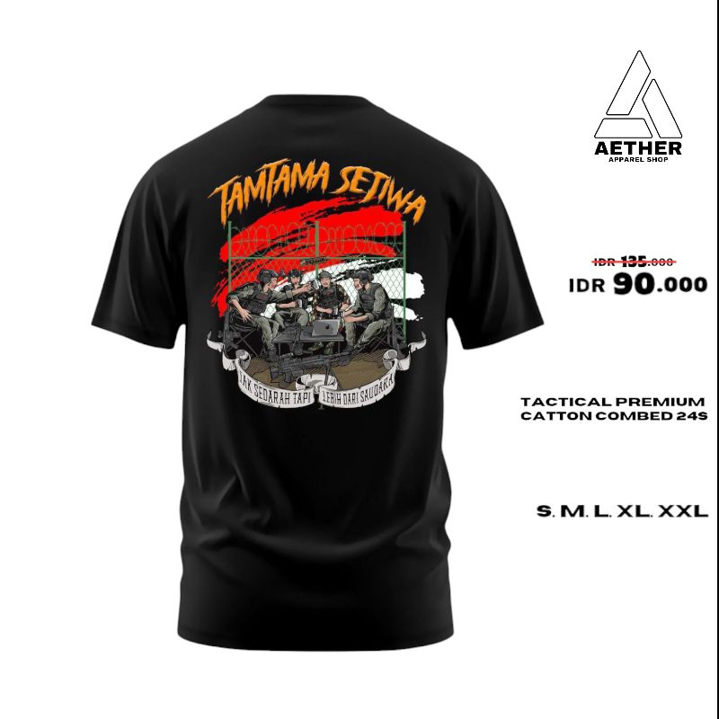 Baju Kaos Tactical | Tactical Tamtama Sejiwa | Tactical Kaos T-shrit