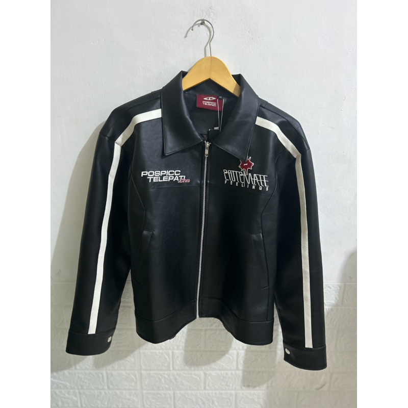 telepati x pospic leather jacket