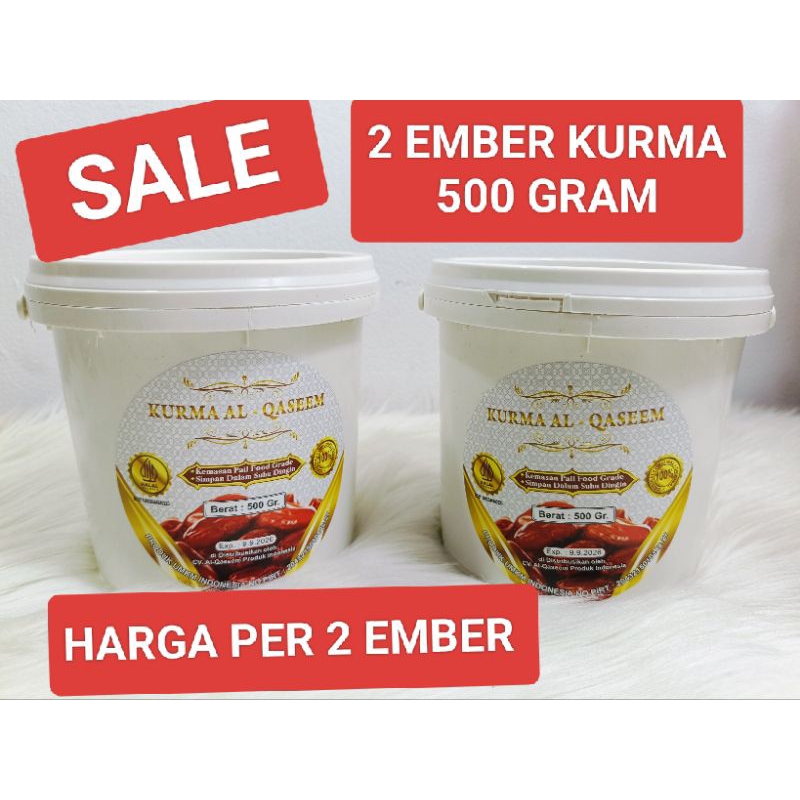 

KURMA 2 EMBER 500 GRAM PAKET 2 EMBER KURMA ALQASEEM