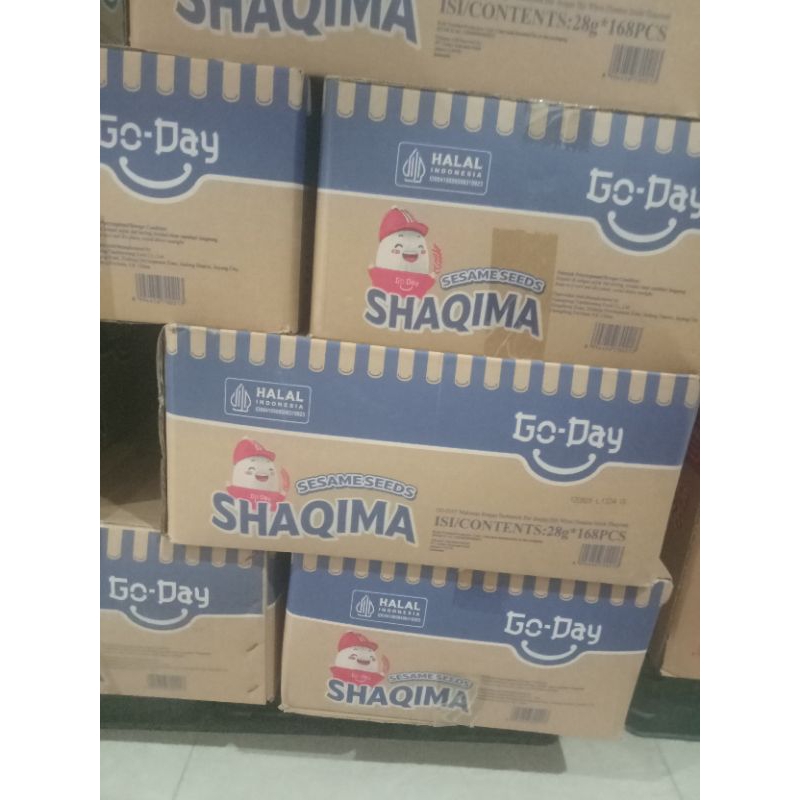 

go day shaqima 1 karton isi 168 pcs