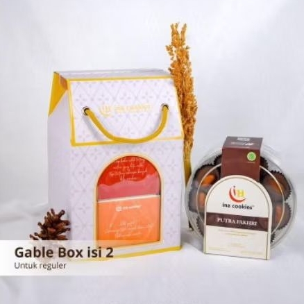 

Gable 2 toples reguler Inacookies Hampers Lebaran