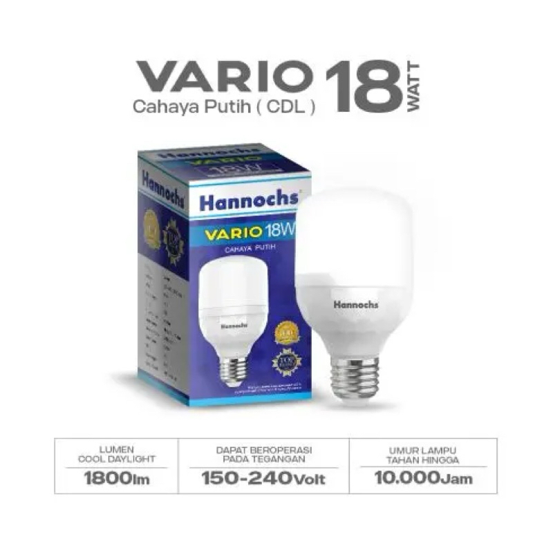 Lampu Hannochs Vario 18 Watt