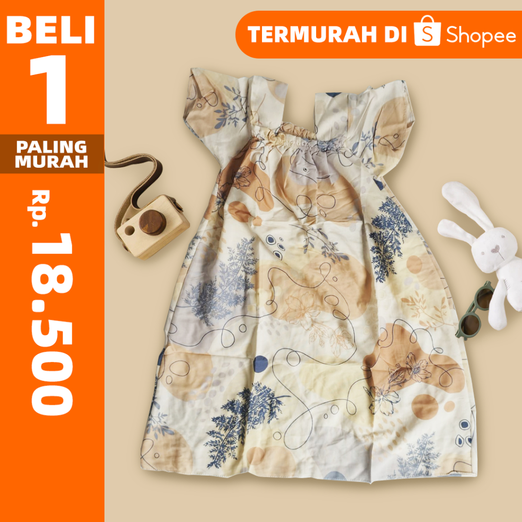 Dress Anak Perempuan Fullprint Flower/ Daster Anak Perempuan / Dress Bayi / Daster Bayi/ Pakaian Ana