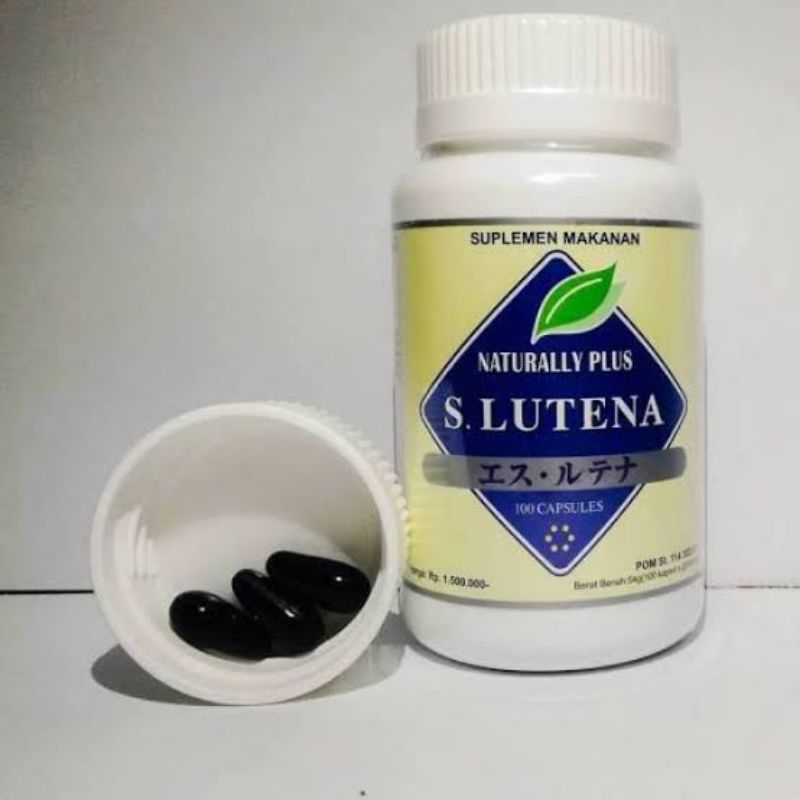 S LUTENA Naturally Plus Asli Original Obat Herbal Mata Minus & Rabun
