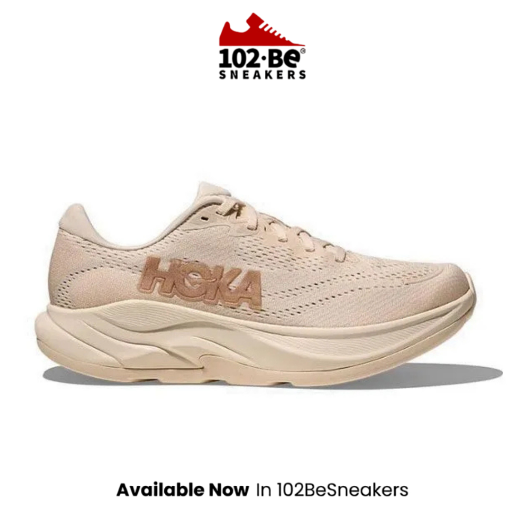 Sepatu Hoka Rincon 4 Women's Running - Vanilla / Birch Original