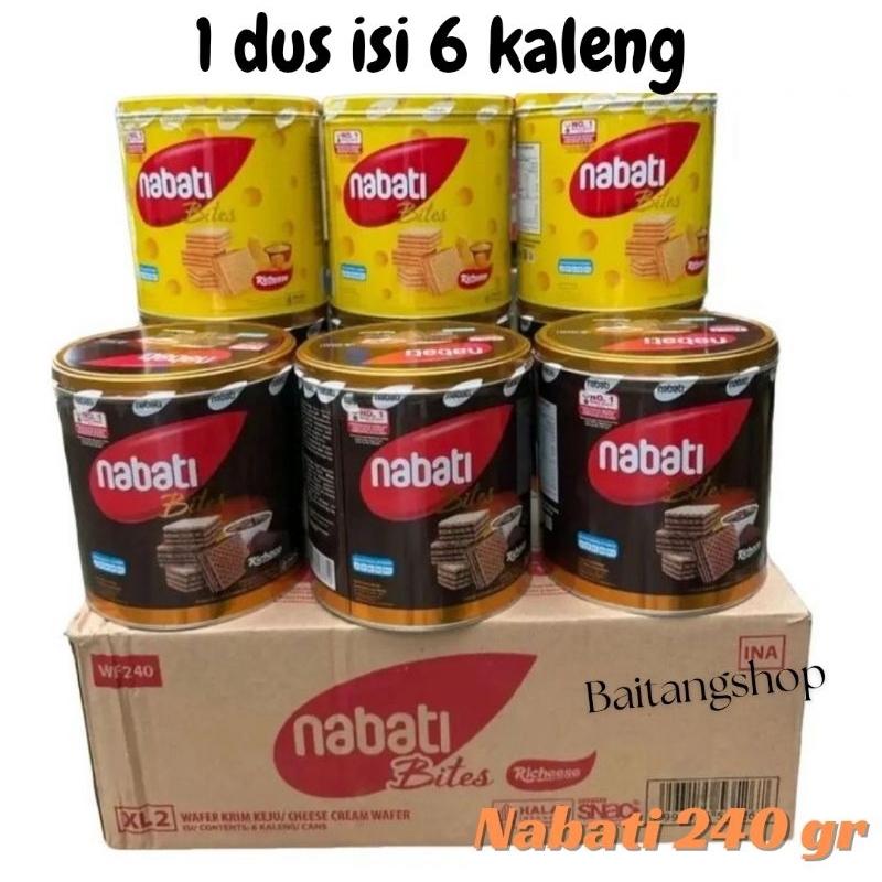 

Nabati Bites Wafer Kaleng Dus isi 6 kaleng