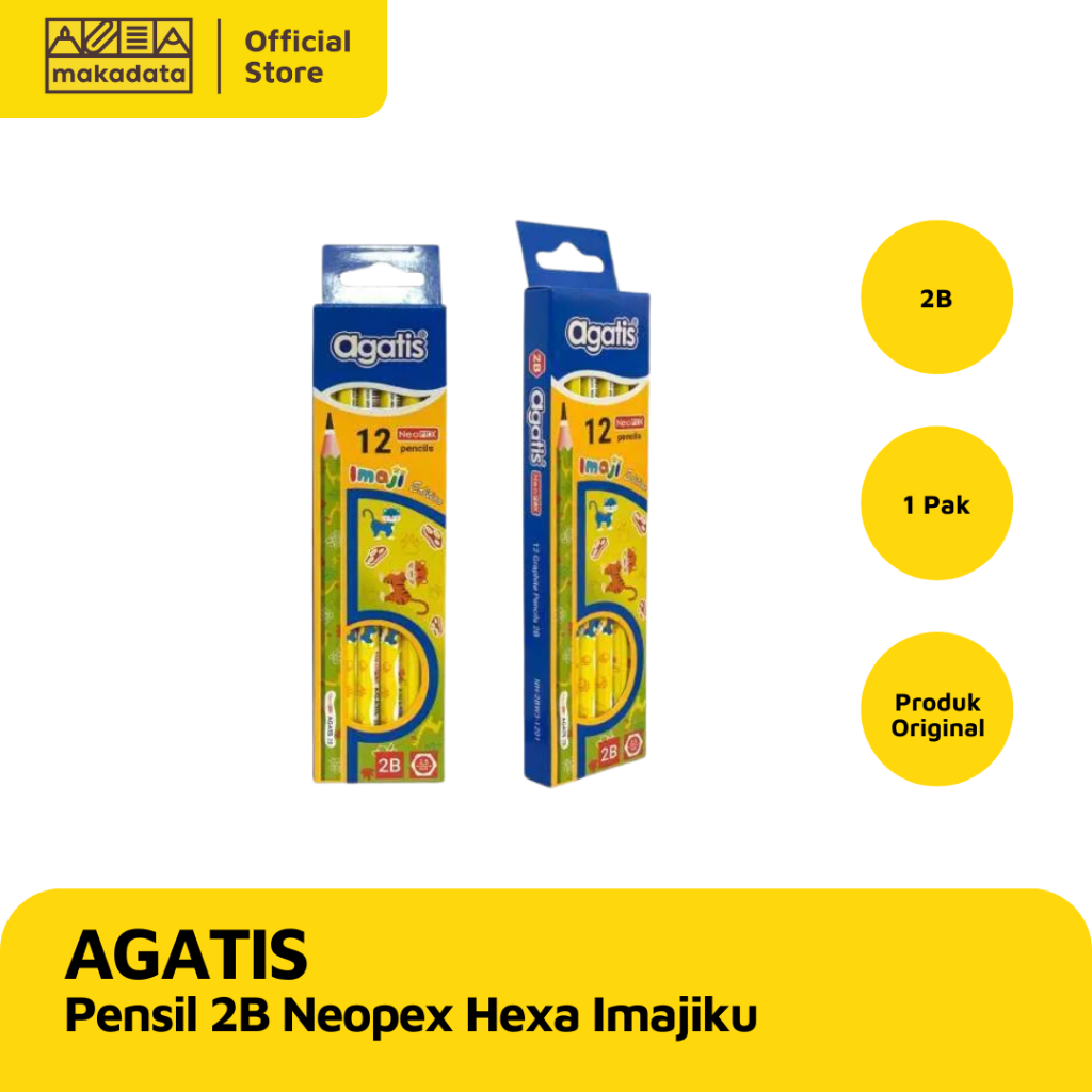 

PENSIL/ PENCIL AGATIS 2B NEOPEX HEXA IMAJIKU WILD ANIMAL MURAH