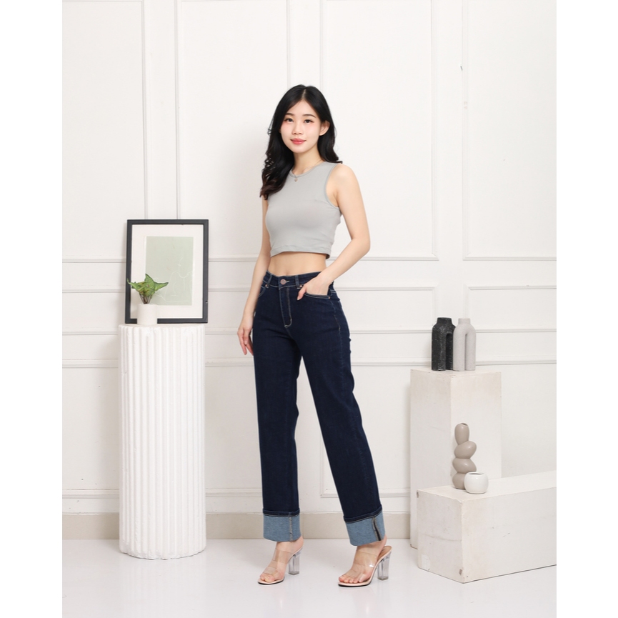 Ay00 UPGRADE Celana Kulot PALAZZO Stik Balik