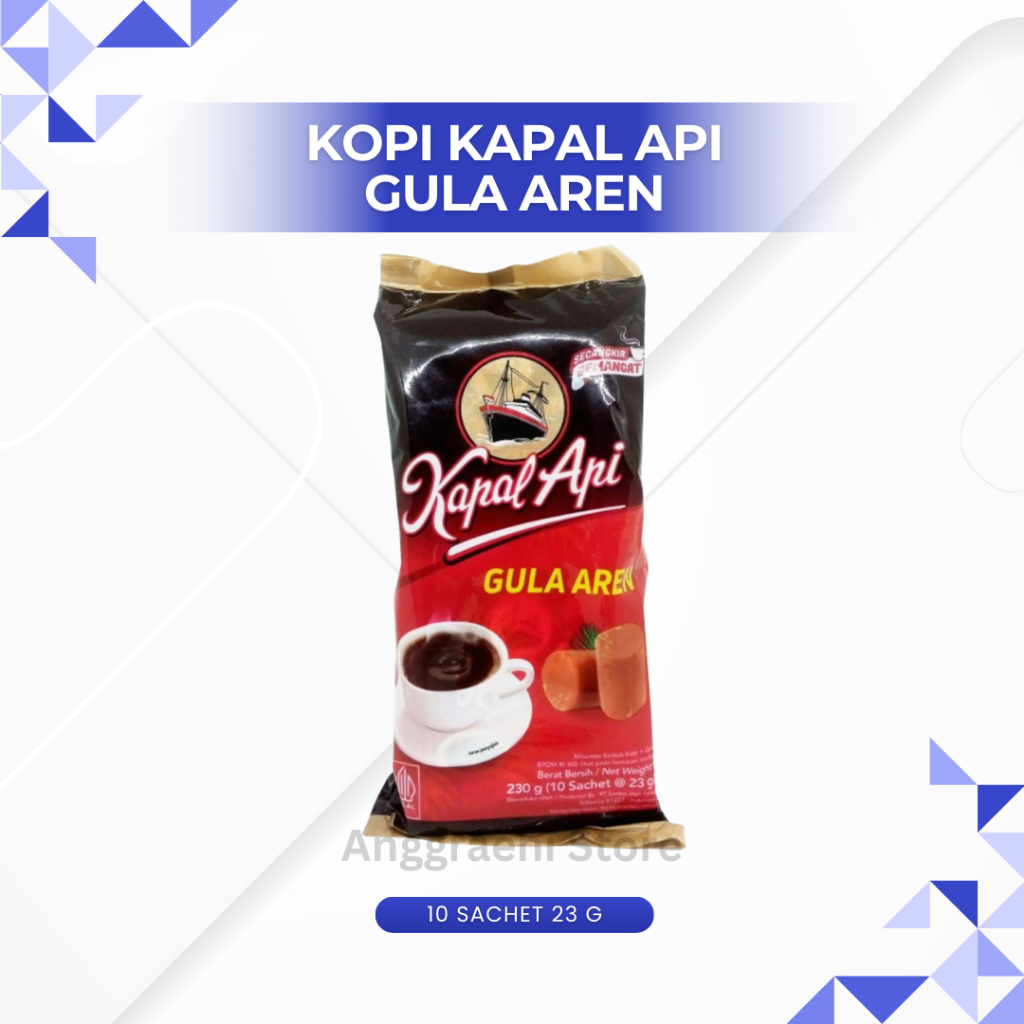 

KOPI KAPAL API GULA AREN / KOPI HITAM/ 10 SACHET