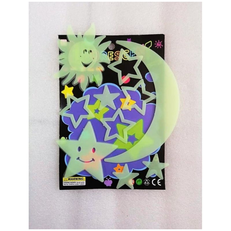 

D (D6) STIKER KARAKTER / STIKER NYALA /GLOW IN THE DARK
