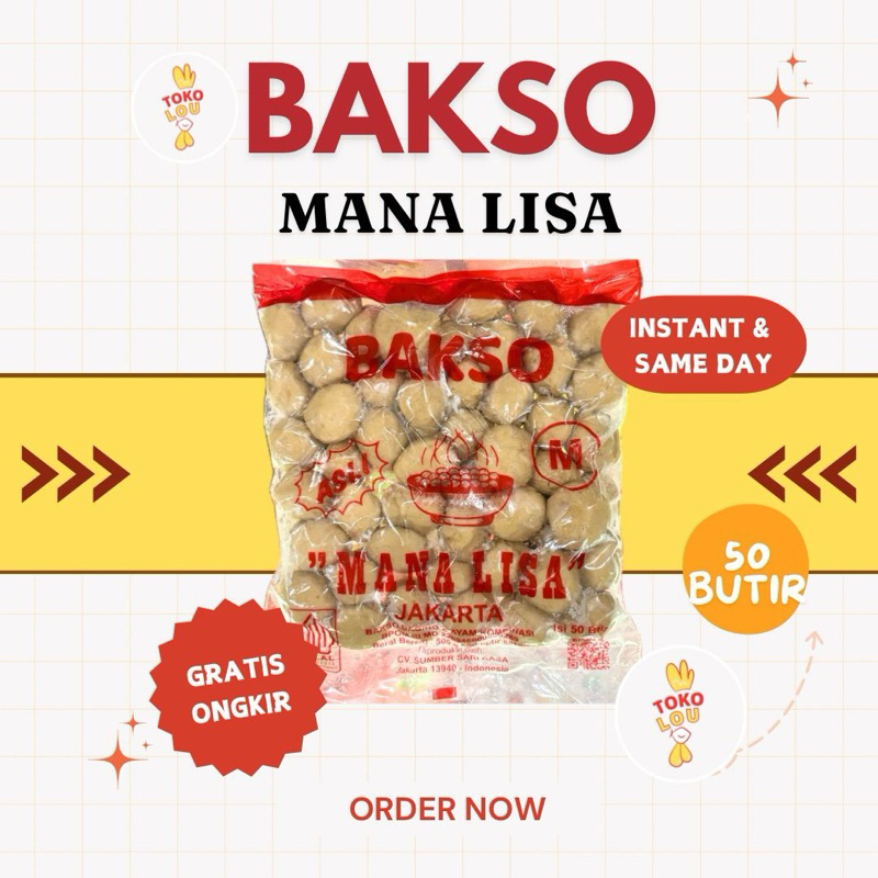 

BAKSO MANALISA ISI 50 BUTIR