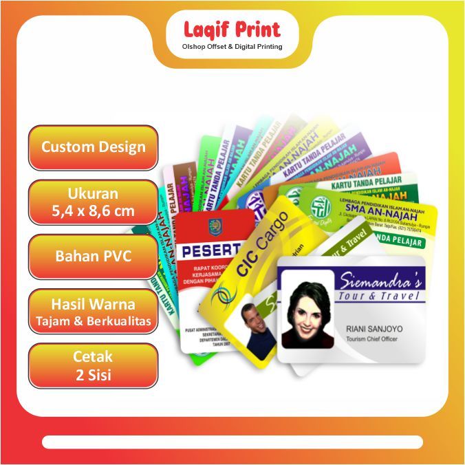

KARTU KARYAWAN / ID CARD / NAME TAG PVC