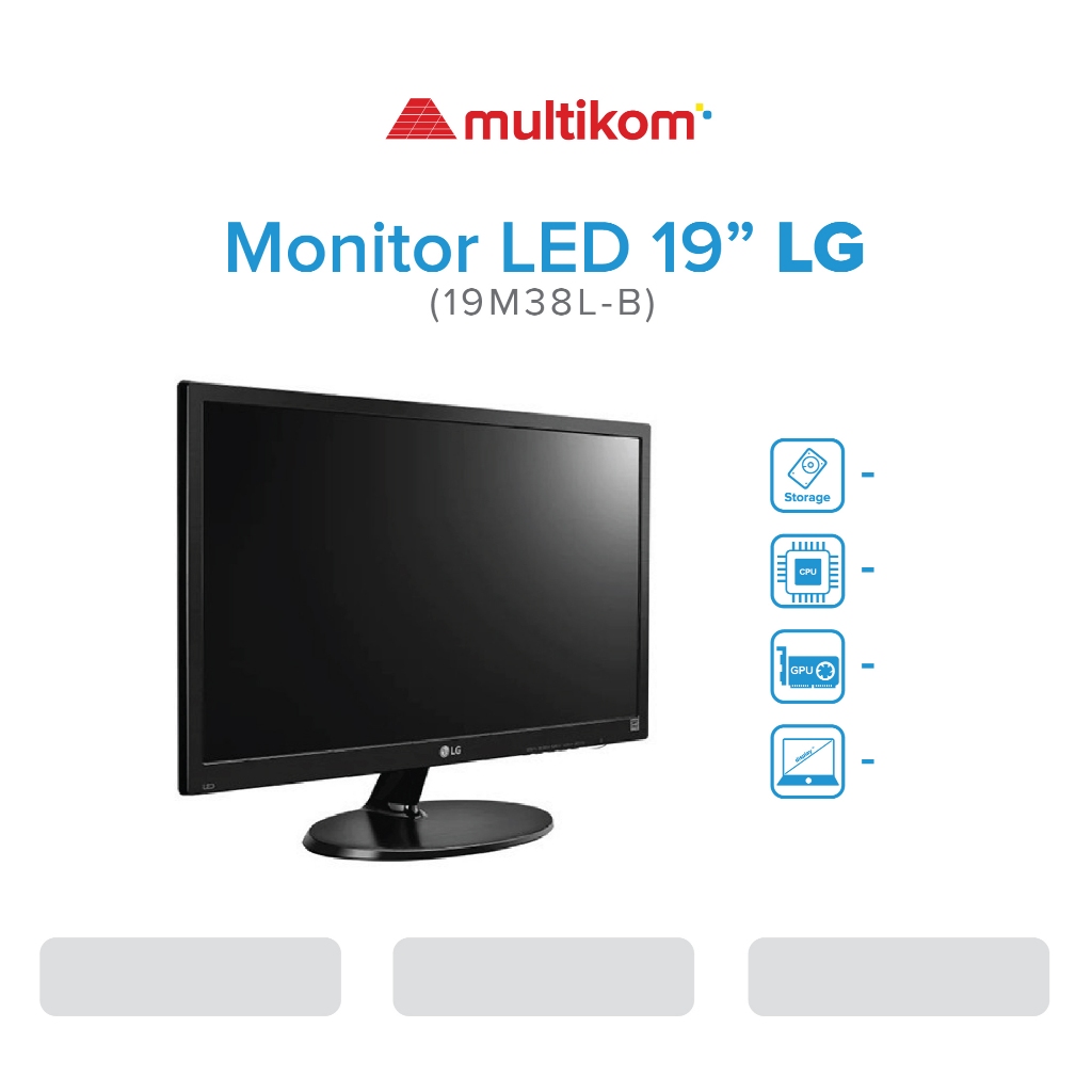 Monitor LG LED 19" 19M38L-B HDMI
