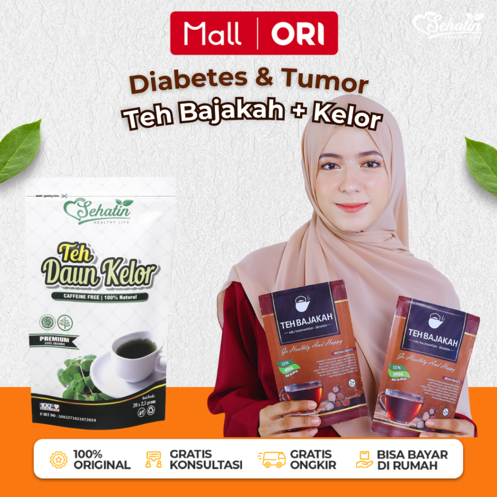 

Sehatin Teh Bajakah + Teh Daun Kelor Asli Alami - Moringa Daun Kelor + Akar Bajakah Asli Kalimantan