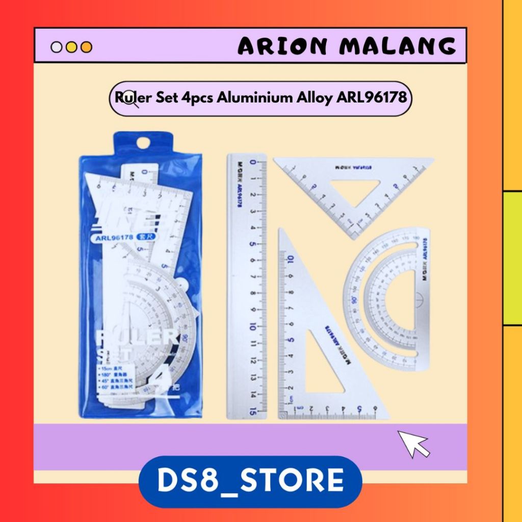 

M&G Ruler Set 4pcs Aluminium Alloy ARL96178