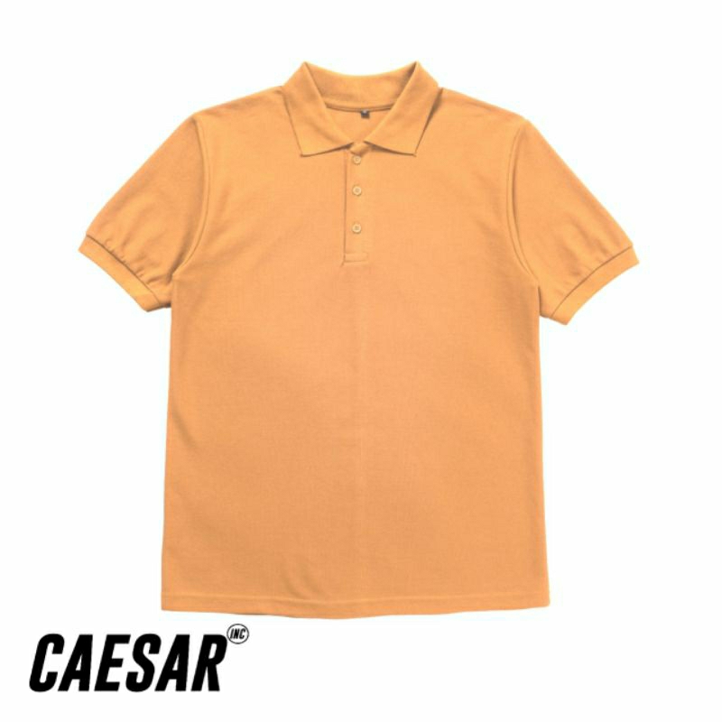 CaesarOlshop - Polo Shirt  - Almond Brown - Kaos Polo Polos Pria