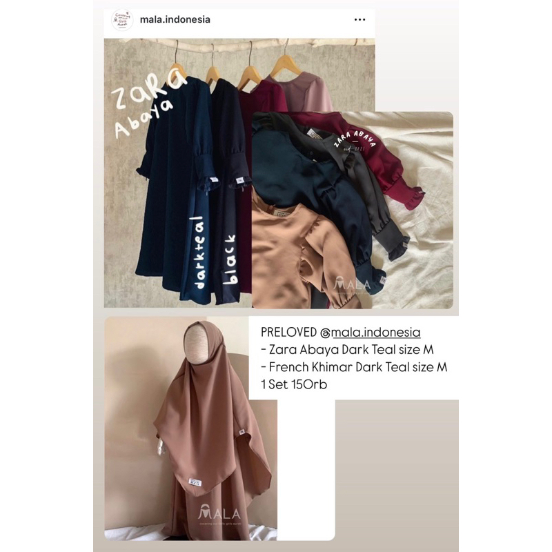 Preloved Gamis Anak Baju dress anak Perempuan Cewe syari mala indonesia bukan aljenna elmadina musli