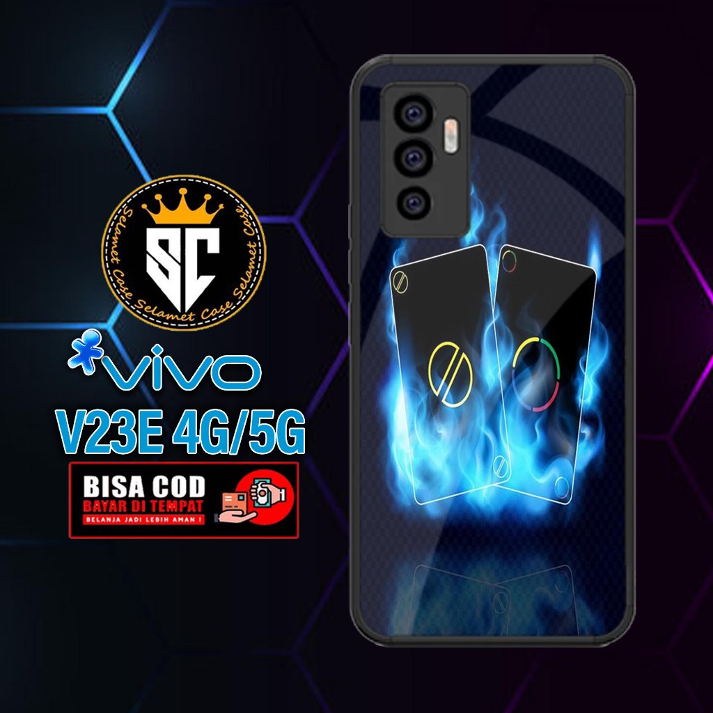 Case VIVO V23E 4G/5G (Motif DOMINO) SLAMET Case Terbaru softcase dan hardcase m Case - Casing - Kond