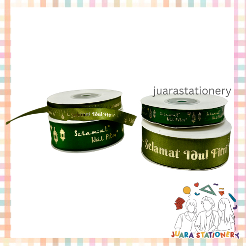 

Pita Lebaran 1.5 cm 2.5 cm PER METER - Pita Idul Fitri Pita Hiasan Lebaran Pita Parcel Pita Lebaran