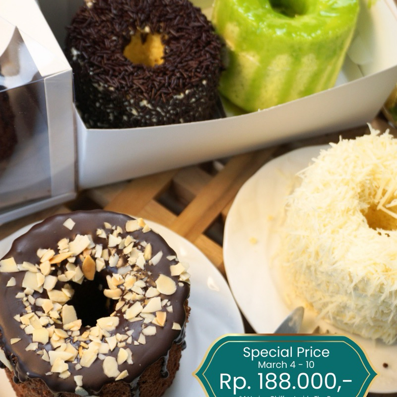 

Mini Chiffon Cake - 4 Variant | Hadiah | Hampers