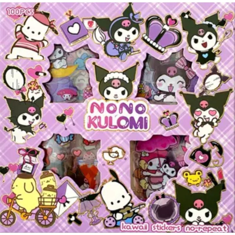 

J ( J12 ) STIKER NONO KARAKTER KARTUN ISI 100 LEMBAR / STICKER MOTIF LUCU / DEKORASI KEKINIAN