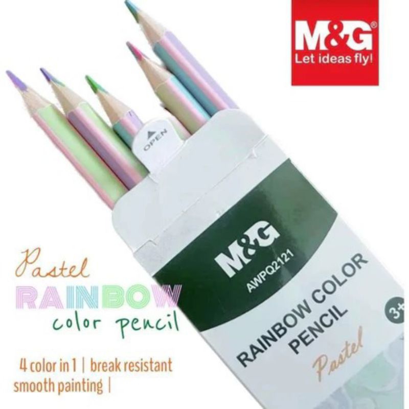 

M&G Color Pencil Rainbow Pastel color4 color in 1 pencil