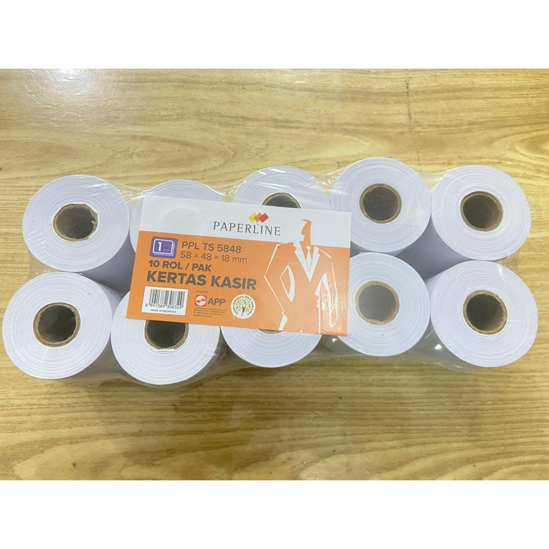 

Tel Strook ( Kertas Kasir ) PPL 58 x 48 1 PLY Paperline