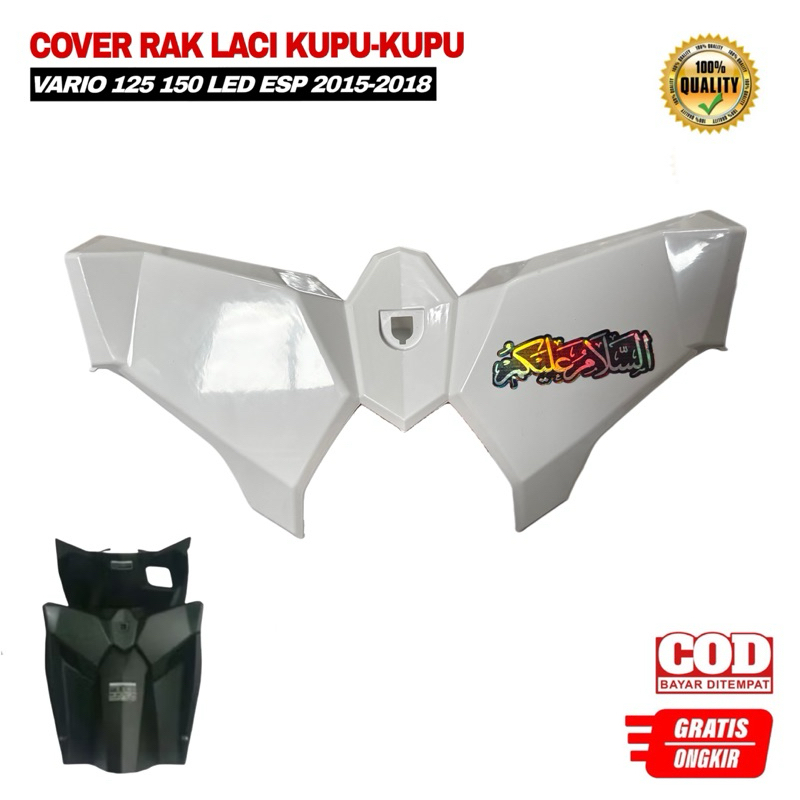H-Autoparts Rak Laci Kupu-Kupu Type Warna Putih Gratis Stiker Vario 125 Vario 150 Led Old 2015-2018 