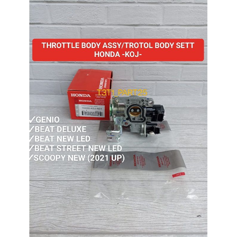 Throttle body Assy KOJ trotol body genio/beat new led/Scoopy new 2021/beat deluxe/beat street led