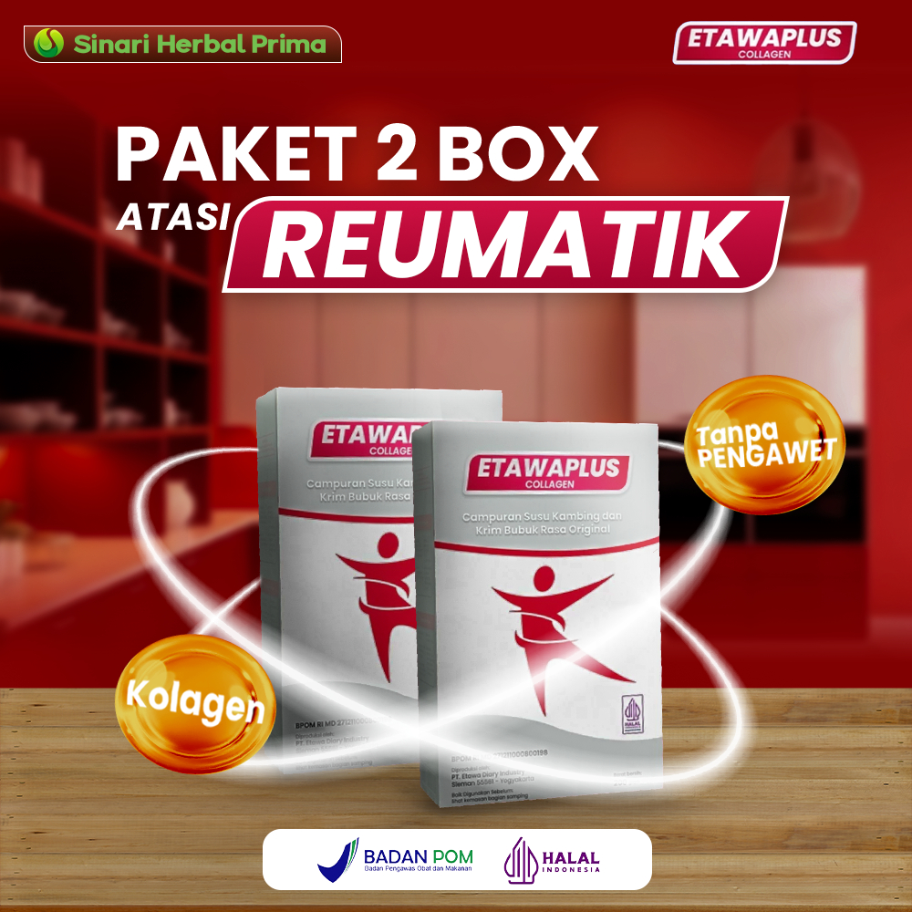 

PAKET 2 BOX ETAWAPLUS COLLAGEN - Susu Bubuk Etawa & Collagen Ikan Atasi Rematik dan Nyeri Sendi