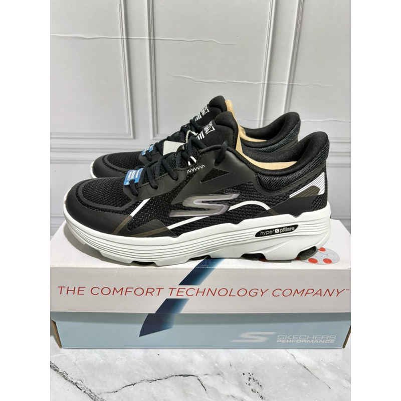SIZE 36 SEPATU SKECHERS GO RUN 7.0 129336BKW HITAM
