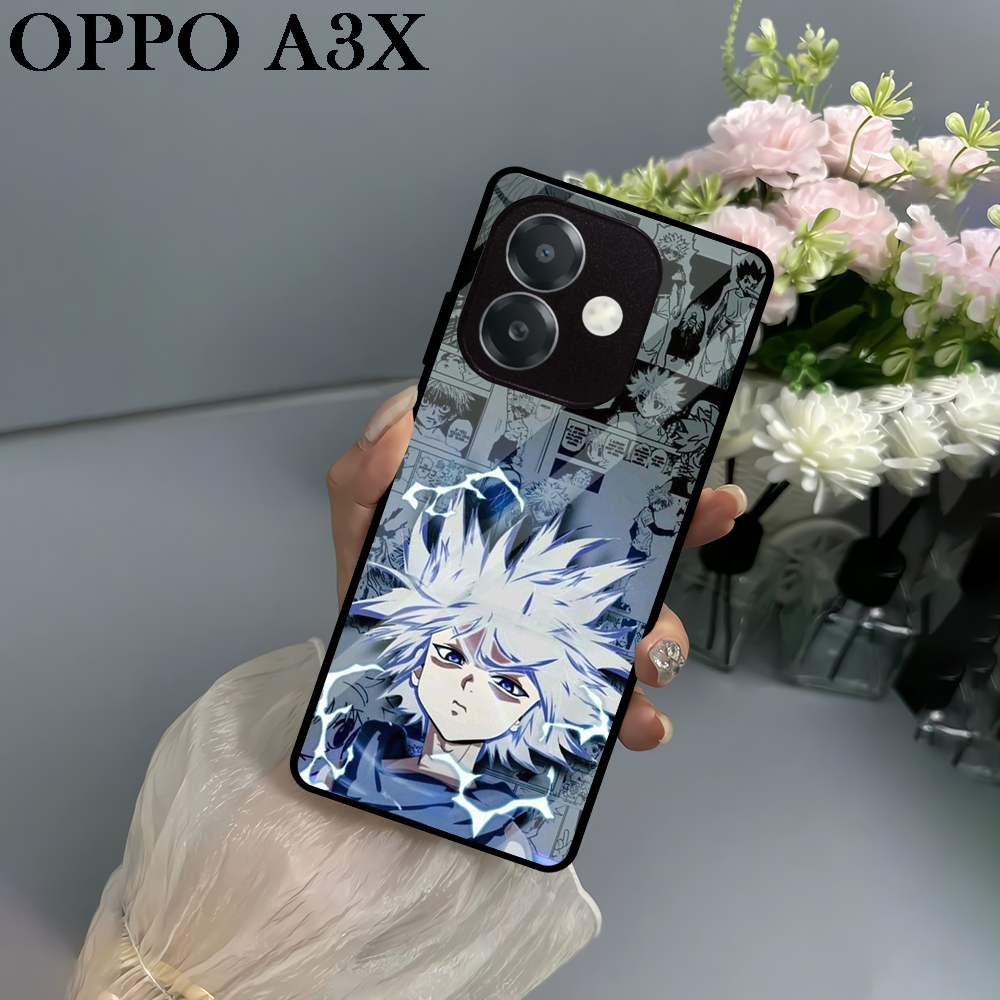 [ST03] Case Glossy CASE OPPO A3X |  Casing Kilau Pic HD Motif KILLUA ZOLDYCK | CENTERCASEE | Kualita