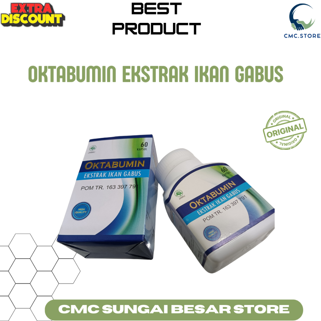 Oktabumin Ekstrak Ikan Gabus 60 Kapsul