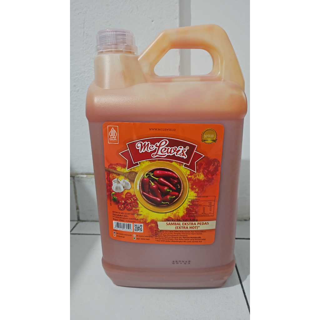 

Mc Lewis Chilli Sauce Extra Hot 5,5kg