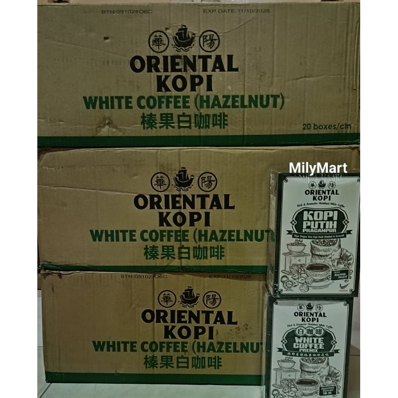 

Oriental white coffee Hazelnut Flavour 1dus isi 20box