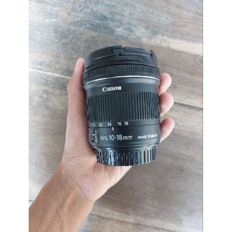Lensa Wide Canon EF-S 10-18 mm F4.5-5.6 IS STM Bekas